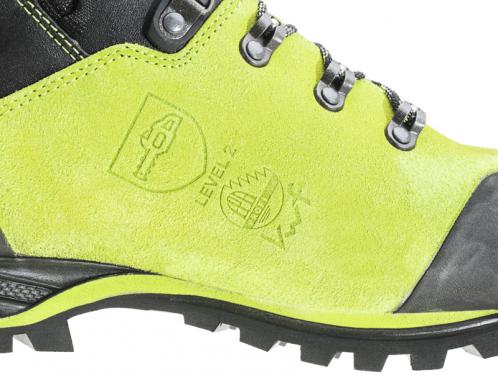Buty pilarza Haix Protector Ultra Lime Green buty dla pilarzy z wkładką antyprzecięciową do pracy w lesie