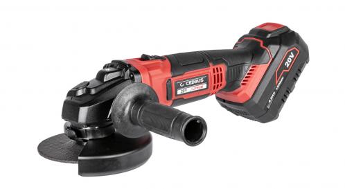 szlifierka kątowa cedrus power+ ag125li-set z baterią i ładowarką w walizce