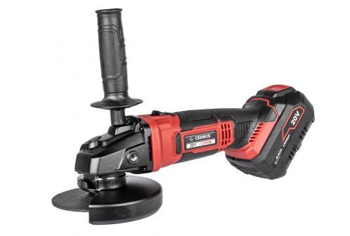 szlifierka kątowa cedrus power+ ag125li-set z baterią i ładowarką w walizce