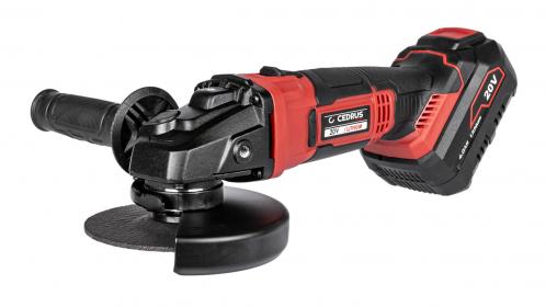 szlifierka kątowa cedrus power+ ag125li-set z baterią i ładowarką w walizce