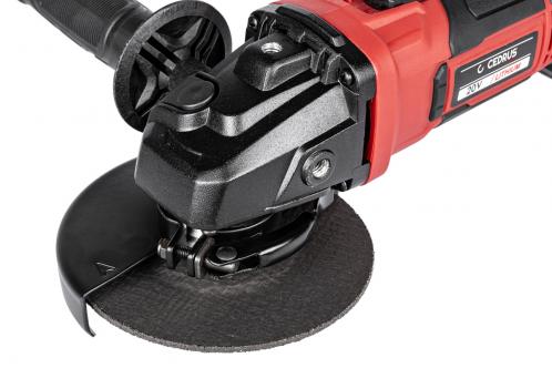 szlifierka kątowa cedrus power+ ag125li-set z baterią i ładowarką w walizce