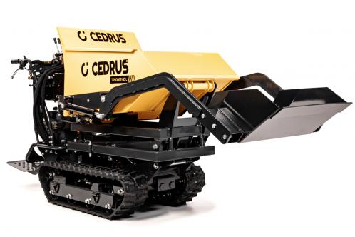 transporter spalinowy cedrus gąsienicowy górnego wysypu z ładowaczem tr500ge-hd-l